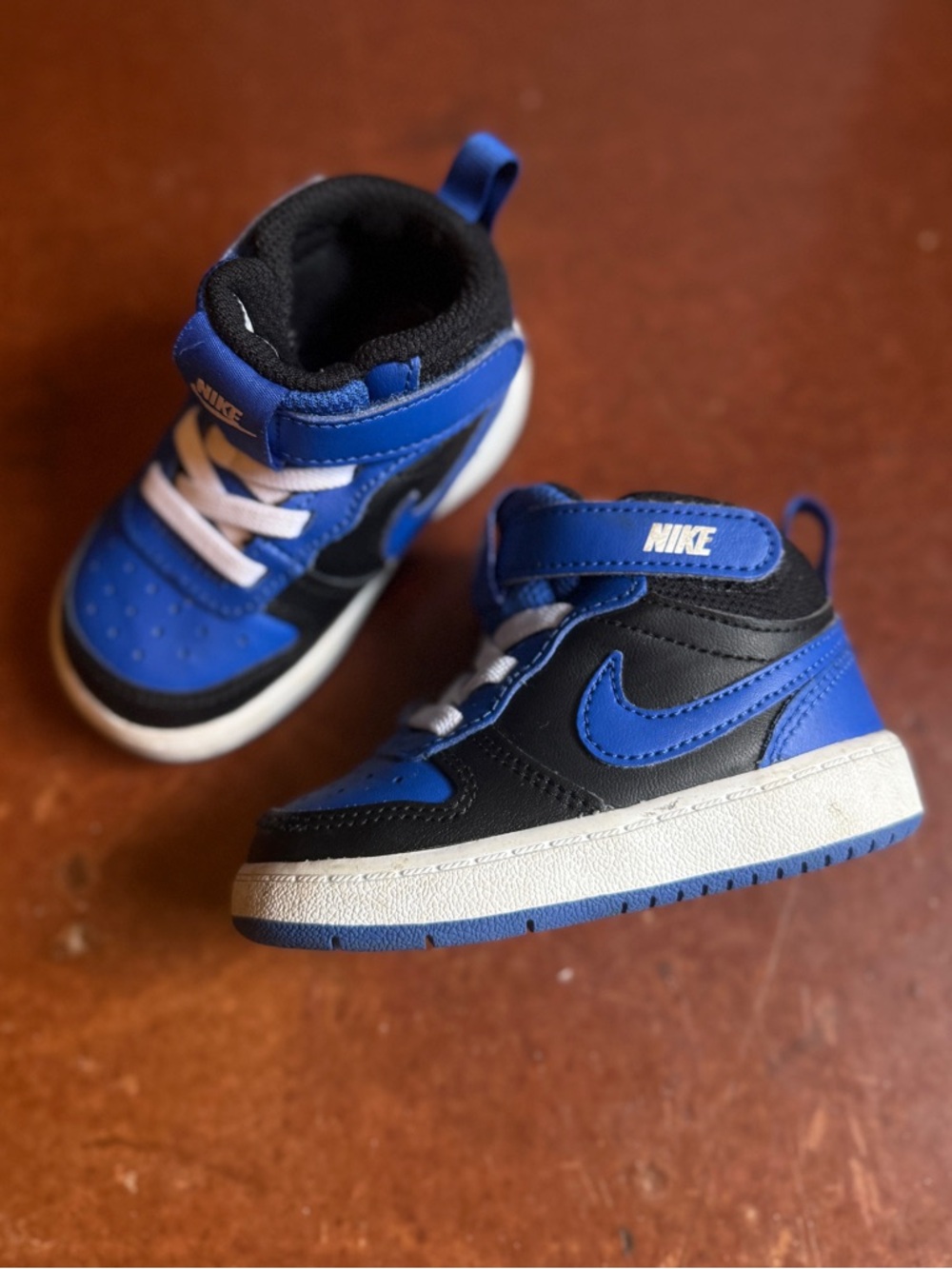 Nike Kids Blue & Black High-Top Sneakers